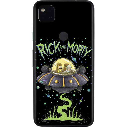 Adult Swim Rick and Morty Spaceship Google Pixel 4a Skin